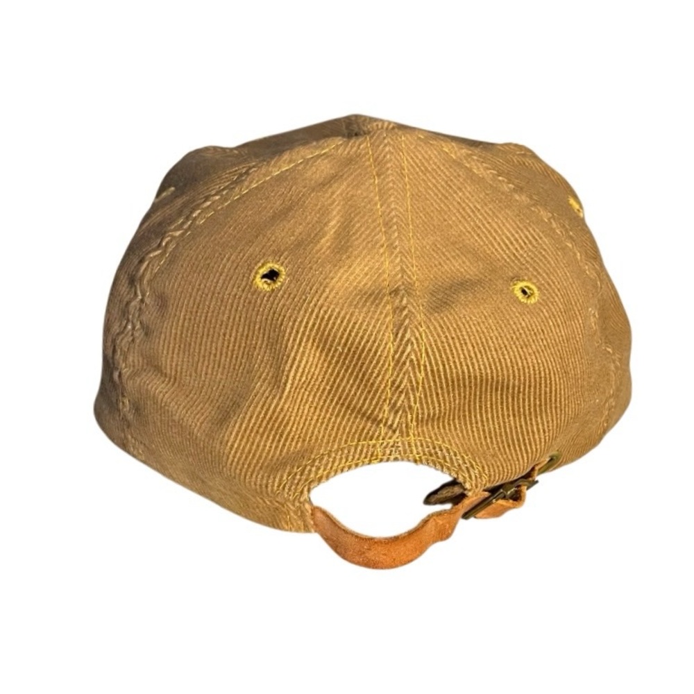 LEVIS Orange Tab Corduroy Hat 2 Horse Leather Patch Duck Tan Adjustable UNISEX - Picture 3 of 8